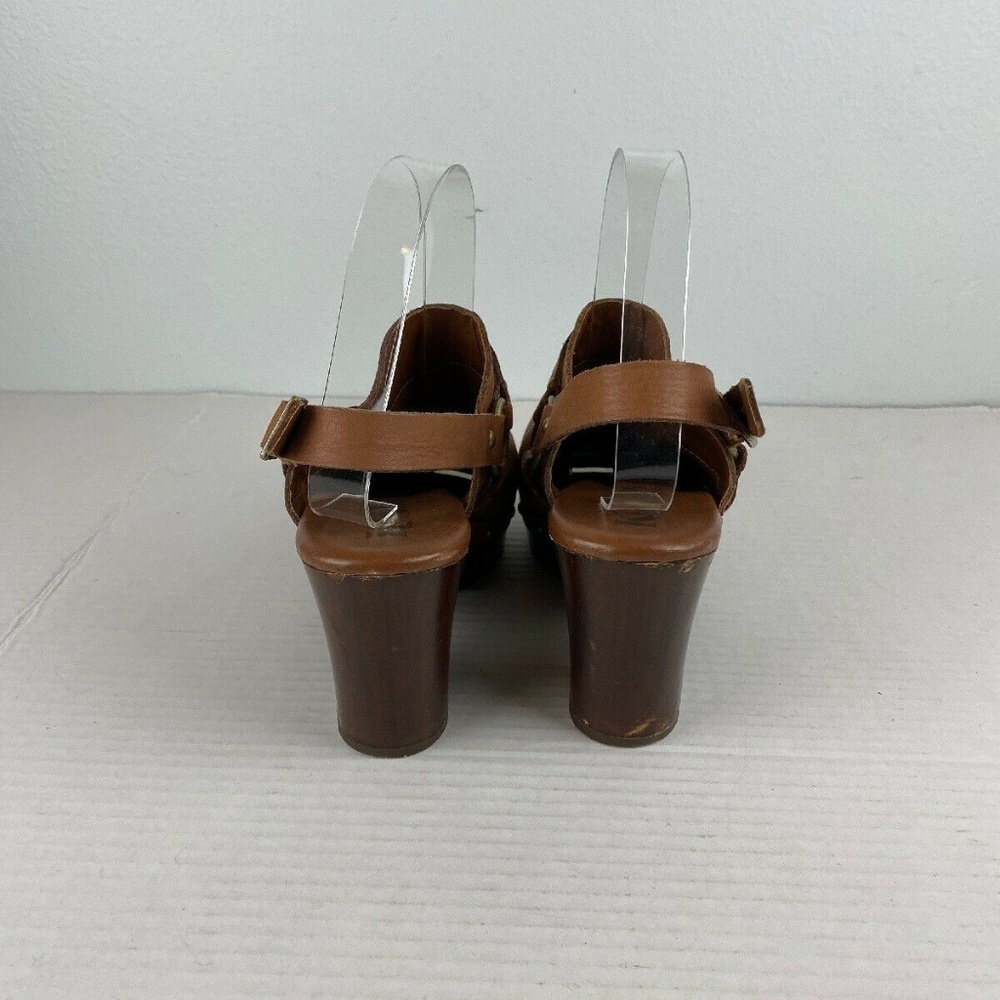 Kork-Ease Deba Clogs 8 Brown Leather Slingback - Picture 3 of 8